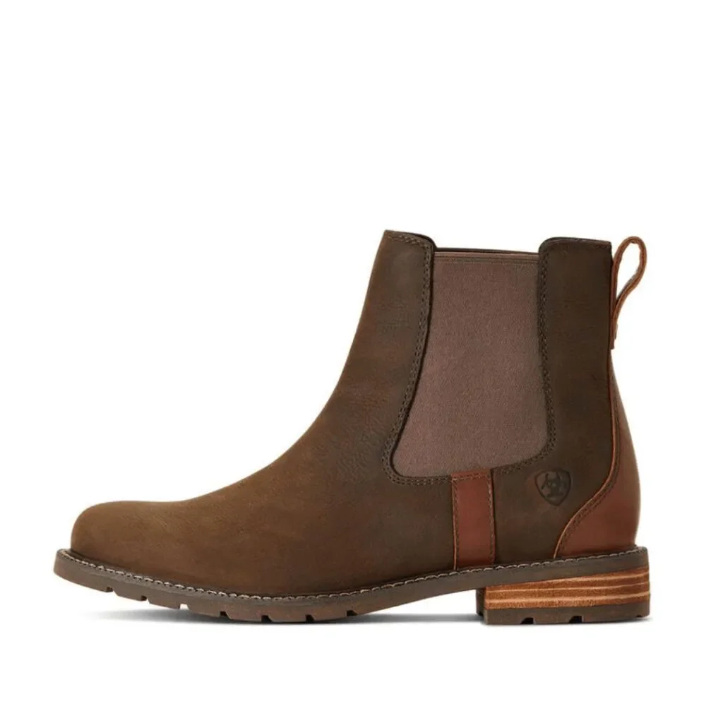 New Ariat Women's Wexford Waterproof Chelsea Boot Brown Size 9 M